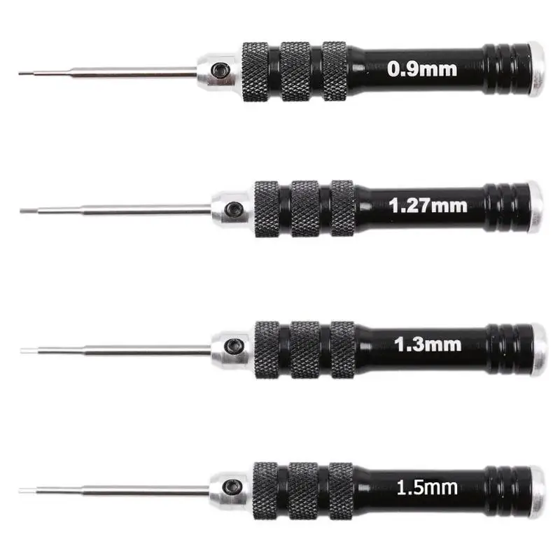 

HSS Black Handle Hex Screwdriver Tool Set for RC Helicopter Drone Aircraft Model Metal Repair Tools