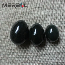 3 size Undrilled Natural Nephrite Jade Yoni Egg Pelvic Kegel Exercise Jade Egg Tightening Vaginal Muscle Massage jade yoni egg of 3pcs nephrite jade eggs for women kegel exercise for jade massage