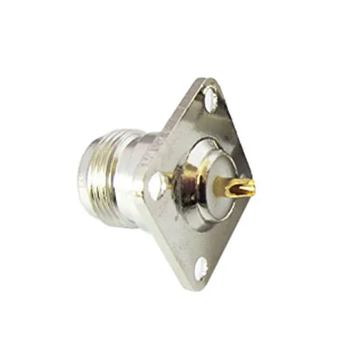 

BMBY-N type female jack RF coax connector 4-hole panel mount with solder cup,silver