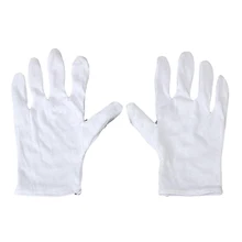 Белые хлопковые перчатки антистатические защитные перчатки для работников домашнего хозяйства