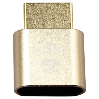 

VGA Virtual Display Adapter HDMI 1.4 DDC EDID Dummy Plug Display Emulator (Gold)