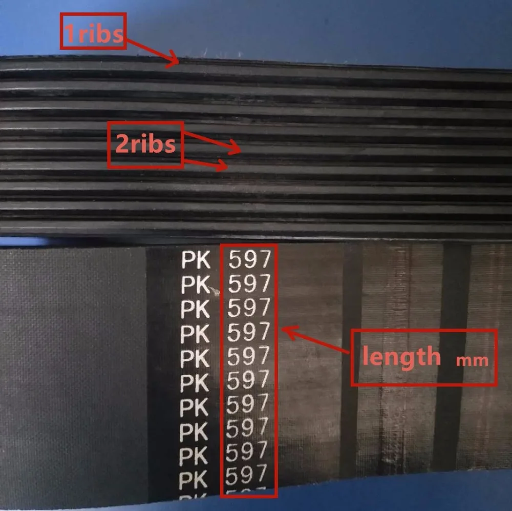 PK 7 ребристый ремень | Модель: 7PK 1010 7PK1687 Состав: EPDM Резиновый передачи Промышленный