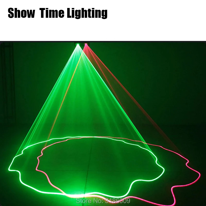 Полноцветный лазерный сканер RGB DMX 512 с отображением времени проектор со