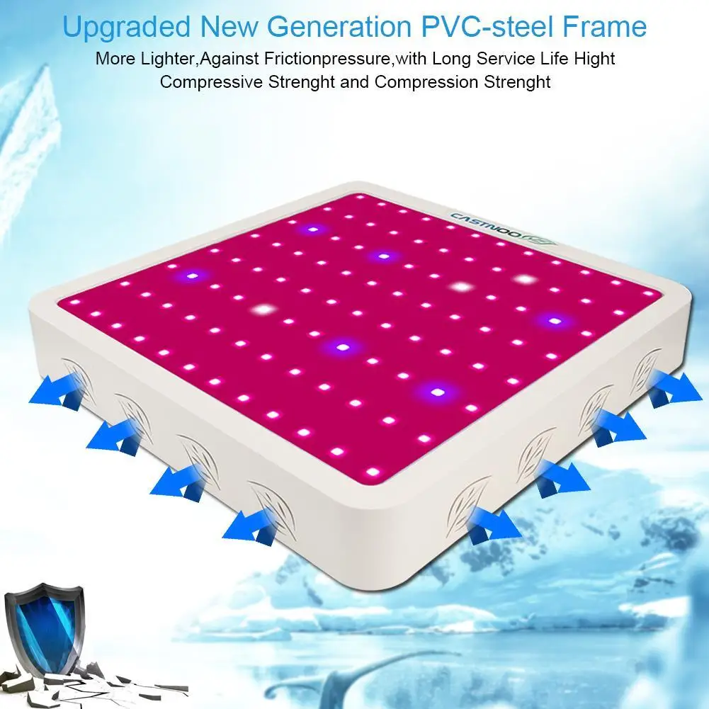 Tanie CASTNOO 400W oświetlenie led do uprawy lampa panelowa roślina hydroponiczna rosnące pełne spektrum