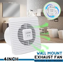4 дюйма 25w 220v Высокая Скорость Вытяжной вентилятор Туалет Кухня Ванная комната стене висит окна Стекло небольшой вентилятор вытяжной вентилятор
