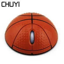 CHUYI беспроводная мышь баскетбольная форма USB оптическая мышь для компьютера ПК ноутбука Настольные мини 3D мыши с Комплект коврика для мыши в подарок
