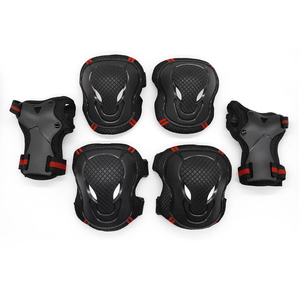 

Lixada 6PCS Brace Kids Youth Cycling Roller Skating Skateboard Elbow knee Hands Safety Protection Guard Pads Set