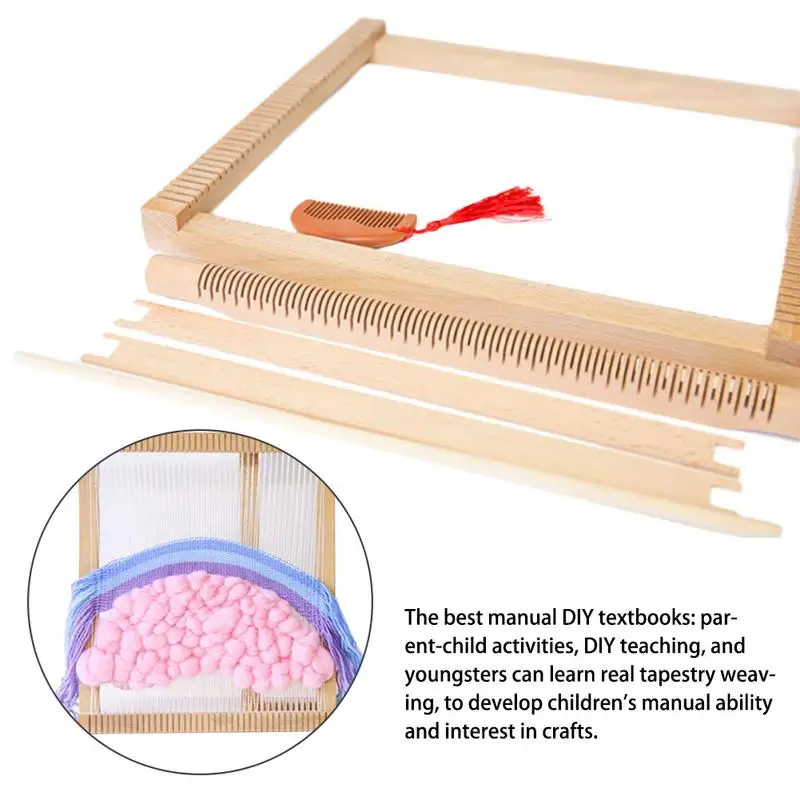Bracelet Jig Adjustable Wood Paracord Maker Jig Kit Wristband Maker Weaving Knitting Craft Tool for DIY Activities Handwork