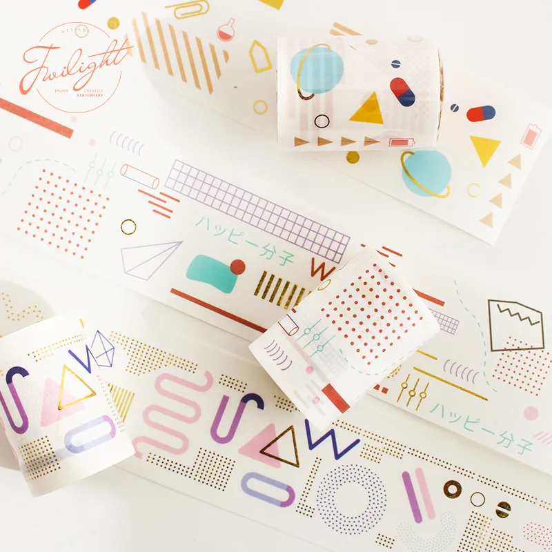

Gilded Washi Tape Basic Deco Tape Diary DIY Craft Bullet Journal Cute Stationery