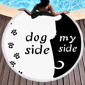 

2019 Round Beach Towels Microfiber Sunbath Beach Towel Blanket Yoga Mat Bath Towels Tapestry Bath Mat Serviette De Plage