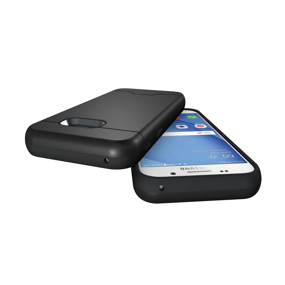 

mobile cell phone luxury holder kickstand plain wallet matte card pocket case for Samsung galaxy A5 2017 A520
