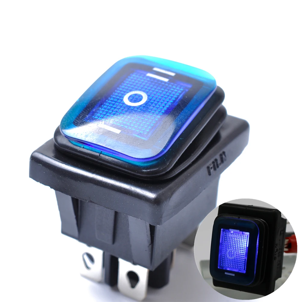 

Rocker Toggle Switch On-Off DC 12V Waterproof ON/OFF Car Round Rocker Dot Boat LED Light Toggle Switches Super High Quality A30