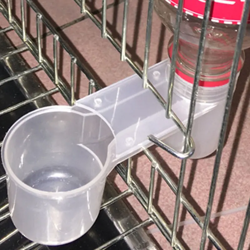 10/20pcs portable plastic aviary cage transparent drinker cup water bottle bird feeder poultry pigeon feeder waterer accessories