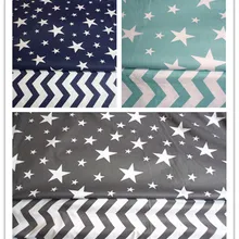 167213-1, 50 см* 50 см 2 цвета смешанные звезды и волны шаблон серии хлопок ткань, Лоскутная хлопковая ткань, домашний текстиль