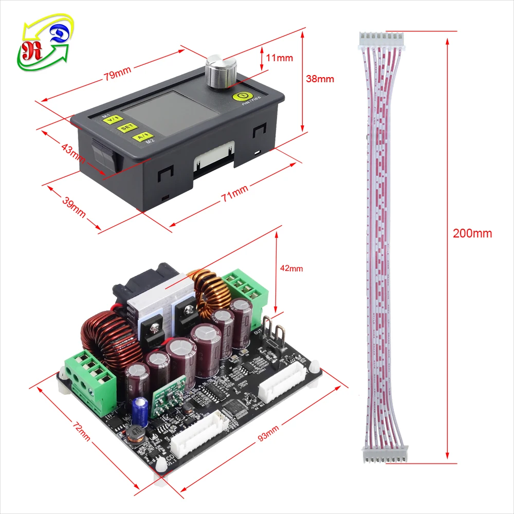 Convertitore Buck-Boost ZK-5KX Con Display LCD, Regolazione CNC, Protezioni Multiple, Ventola Intelligente E Filtro PI – 80W Per Alimentazione Programmabile