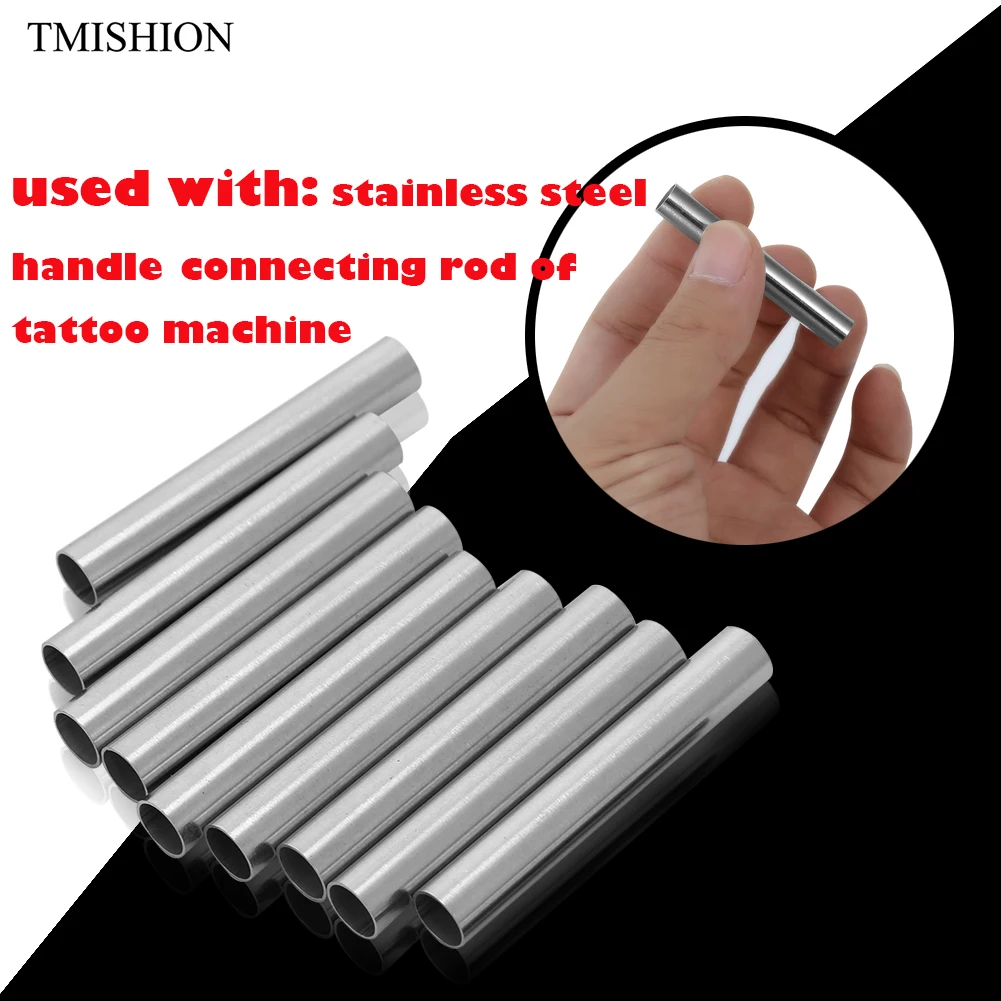 

10Pcs Tattoo Machine Grip Tip Back Needle 304 Stainless Steel Stem Tube Body Art Supply Tattoo Permanent Makeup Accessories