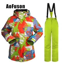 Женский лыжный костюм, ветронепроницаемый, водонепроницаемый, для спорта на открытом воздухе, лыжные куртки, брюки, одежда для женщин, лыжный теплый костюм для сноуборда, лыжного спорта, набор, новинка