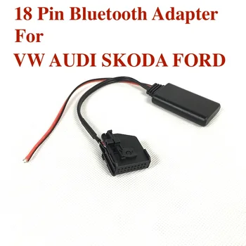 

BODENLA 18 Pin Wireless Bluetooth Adapter Car Audio Support MP3 WMA MAV FLAC For VW Audi MFD2 RNS2 Ford Skoda Seat
