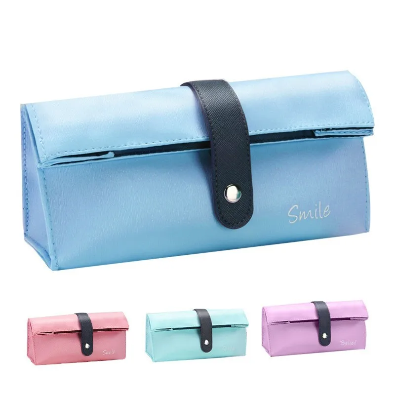 

Multifunction Large-capacity Pencil Case Kawaii PU Leather Pen Box School Supplies Stationery Storage Bag Cosmetic Bag 05161