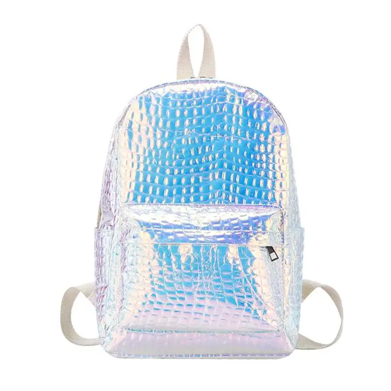

Women Travel Bags yellow Gold Pink Laser Backpack Women Girls Bag PU Leather Holographic Backpacks Schoolbags mochilas