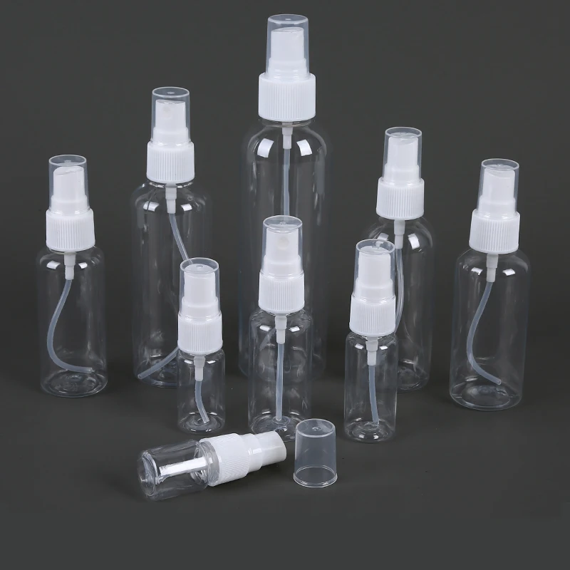 

10pcs 50ml/60ml Clear Plastic Portable Perfume Spray Bottle Empty Perfume Bottle Refillable Mist Pump Perfume Atomizer for Trave