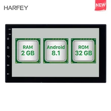 Harfey Android 8,1 HD " ram 2 ГБ+ rom 32 ГБ 2Din Универсальное автомобильное радио gps мультимедийное устройство плеер для VW Nissan Kia bluetooth радио