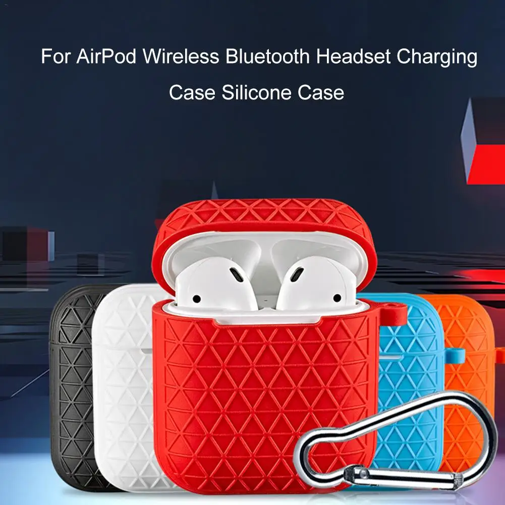 

Rondaful High Quality Wireless Bluetooth Headset Case For Airpods Silicone Charging Box Protective Cover
