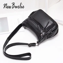 Новые женские повседневные сумки-мессенджеры Burlie, женские сумки через плечо, мягкая моющаяся сумка через плечо из искусственной кожи, модная женская кожаная сумка