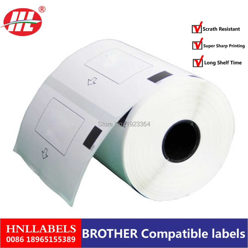 200X Rolls brother Совместимые Этикетки DK 11202 DK1202 (другие продукты: 11201 11203 11204 11208 11209 22210 11240