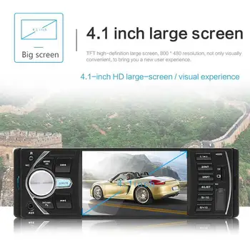 

4.1 Inch Double 1 DIN Car MP5 MP3 Player Bluetooth Touch Screen Stereo Radio Camera Auto Radio Music Play