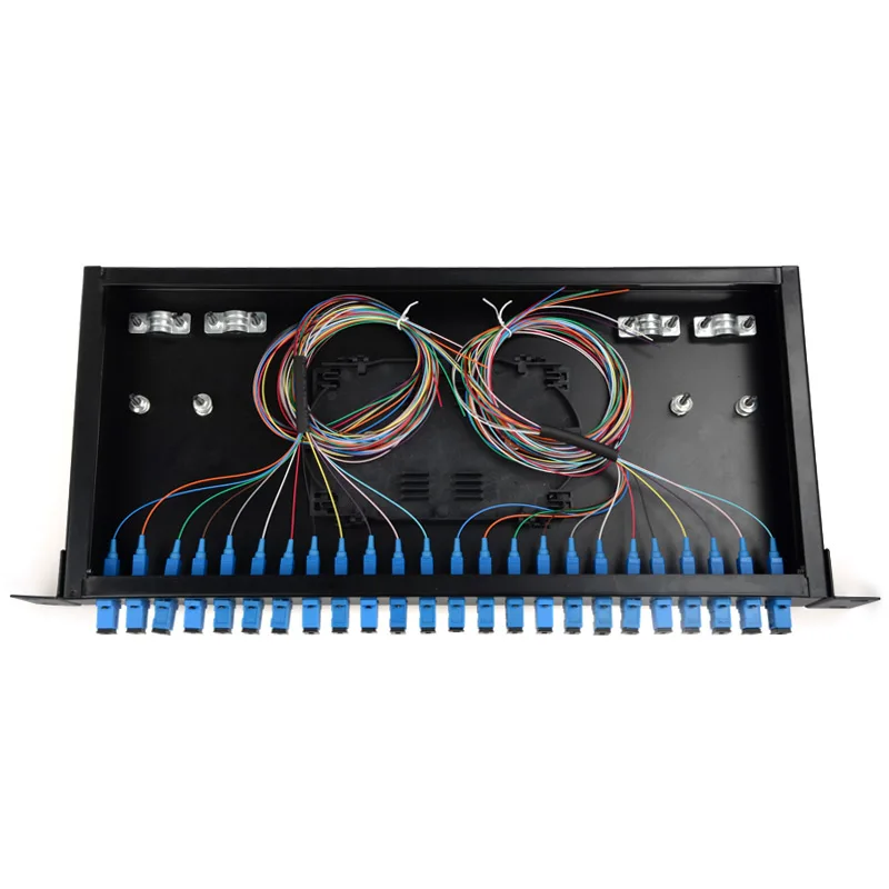 24 Port Fiber Patch Panel SC FC LC Pigtail ODF 1U