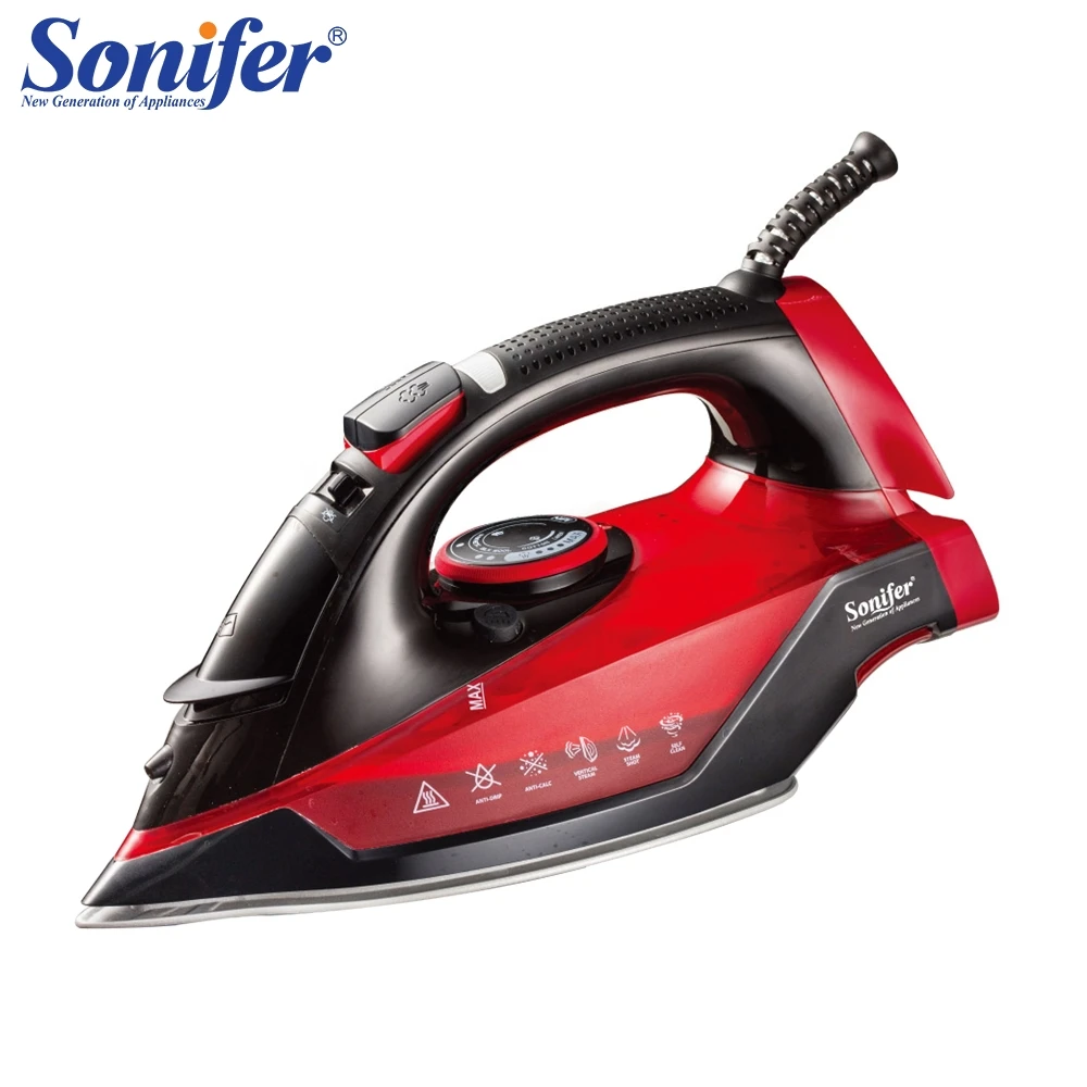 

2200W High Quality Steam Control Electric Steam Iron For Clothes Adjustable Ceramic Soleplate Iron for Ironing Sonifer