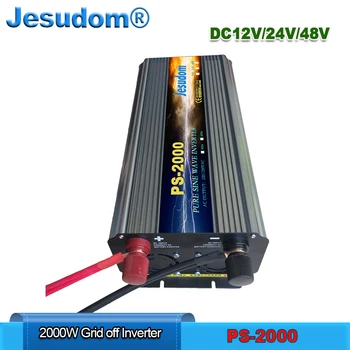 

PS2000 Pure Sine Wave Inverter Solar Power 2000Watts DC12/24/48V To AC220/230/240V 50HZ60HZ Off Grid Tie Inverter