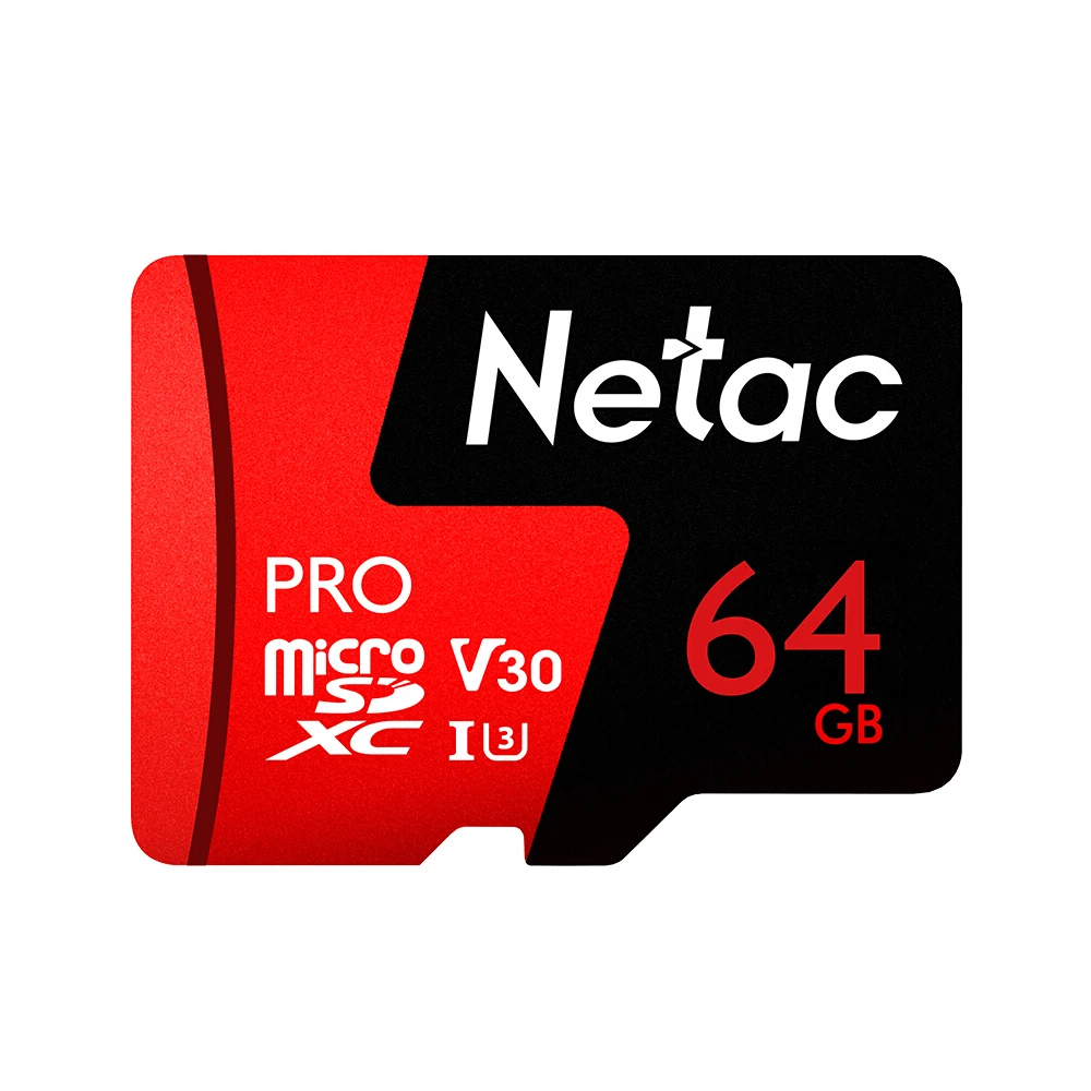 Netac 64GB Pro флеш-карты памяти TF хранение данных V30/UHS-I U3 высокое Скорость до 98 МБ/с