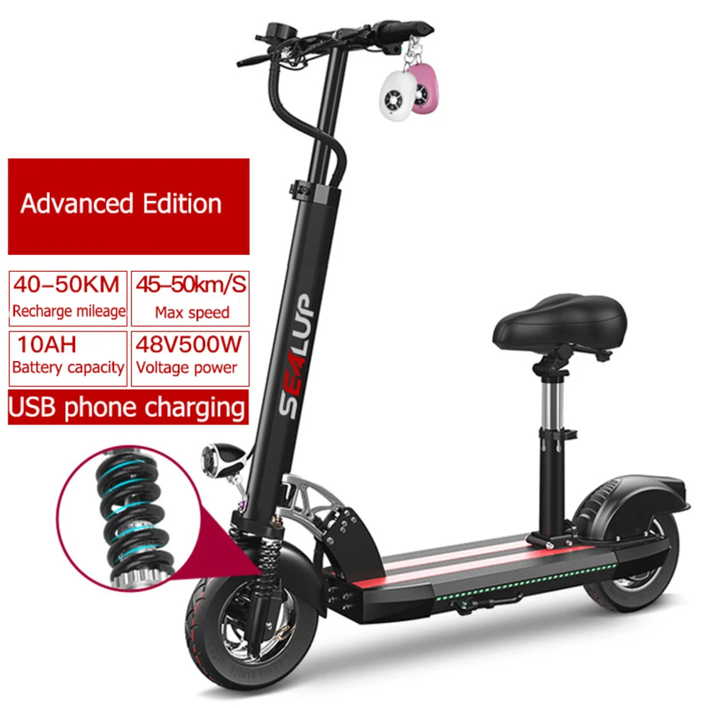 Scooter10inch Электрический велосипед Батарея литиевых взрослого поколения двух или