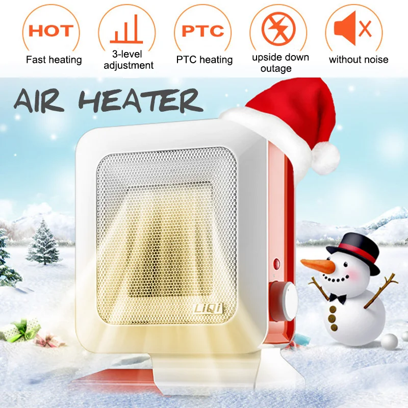 

1400W Electric Heater With AU Universal Adapter Fan Heater Adjustable Wall Portable Radiator Warmer Machine Winter Hot Blower