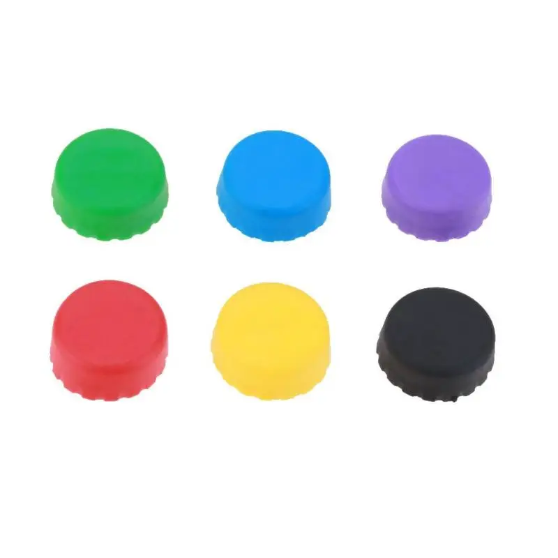 

6pcs/set Silicone Beer Bottle Cap Sealer Stopper non-toxic Sealing design beverage bottle Cap Leak Free Wine Bottle Kitchen Tool