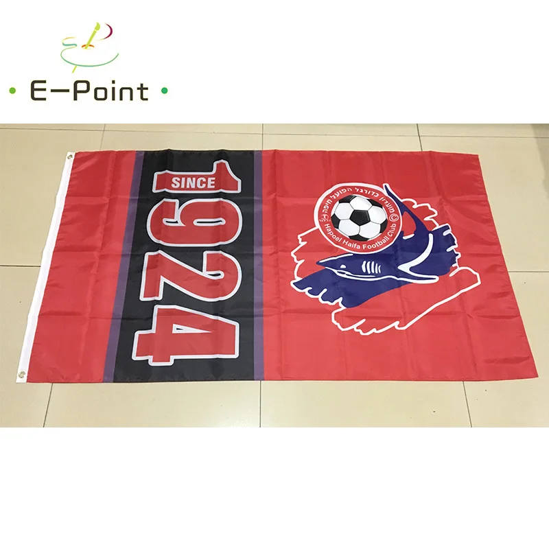 

5 Type Israel Hapoel Haifa FC 3ft*5ft (90*150cm) Size Christmas Decorations for Home Flag Banner Gifts