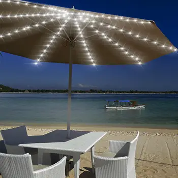 

8x1.4M 112 LEDs Waterproof String Light with Remote Control Umbrella Decoration Lamp for Outdoor Beach Travel
