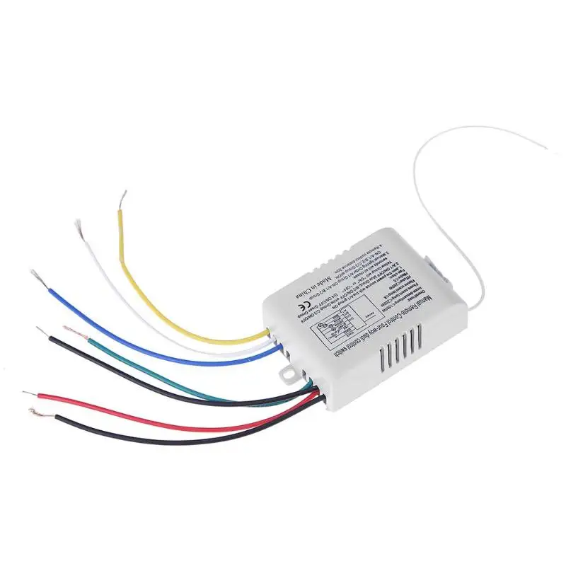 Четыре способ Дистанционное Управление Переключатель 220V Цифровой настенный