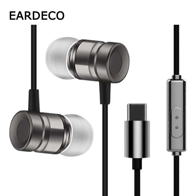 

EARDECO Type C Wired Headphones for Phone In Ear Earphones Headsets For Mobile Type-C With Microphone Wire Earbud For Iphone