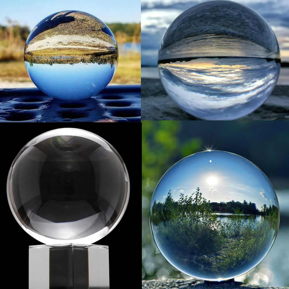 Прозрачное стекло, хрусталь мяч лечебная Сфера Подставки для фотографий lensball 50/80 мм стеклянные шарики Feng shui домашний декор волшебный Глобус