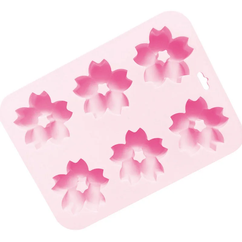 

Kitchen Gadgets 1PC Baking Accessories Silicone Cake Mold Sakura Shaped Ice Jelly Chocolate Mould Food Grade