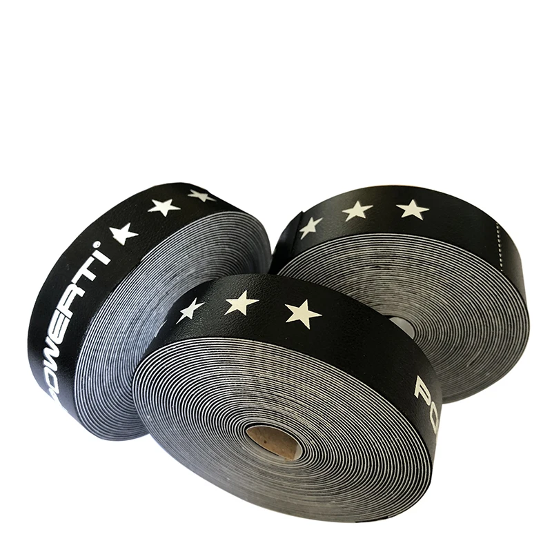 

1pc Powerti 5M length Badminton Racket Frame Protect Pu Viscosity Stickers Tape Friction Stickers Black