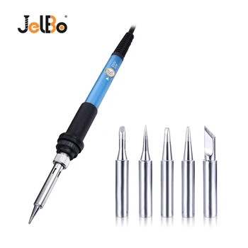 

JelBo Electric Soldering Iron 60W Station Regulator Adjustable Temperature Gun Solder Tips Stand Welding Repair Hand Tool Set