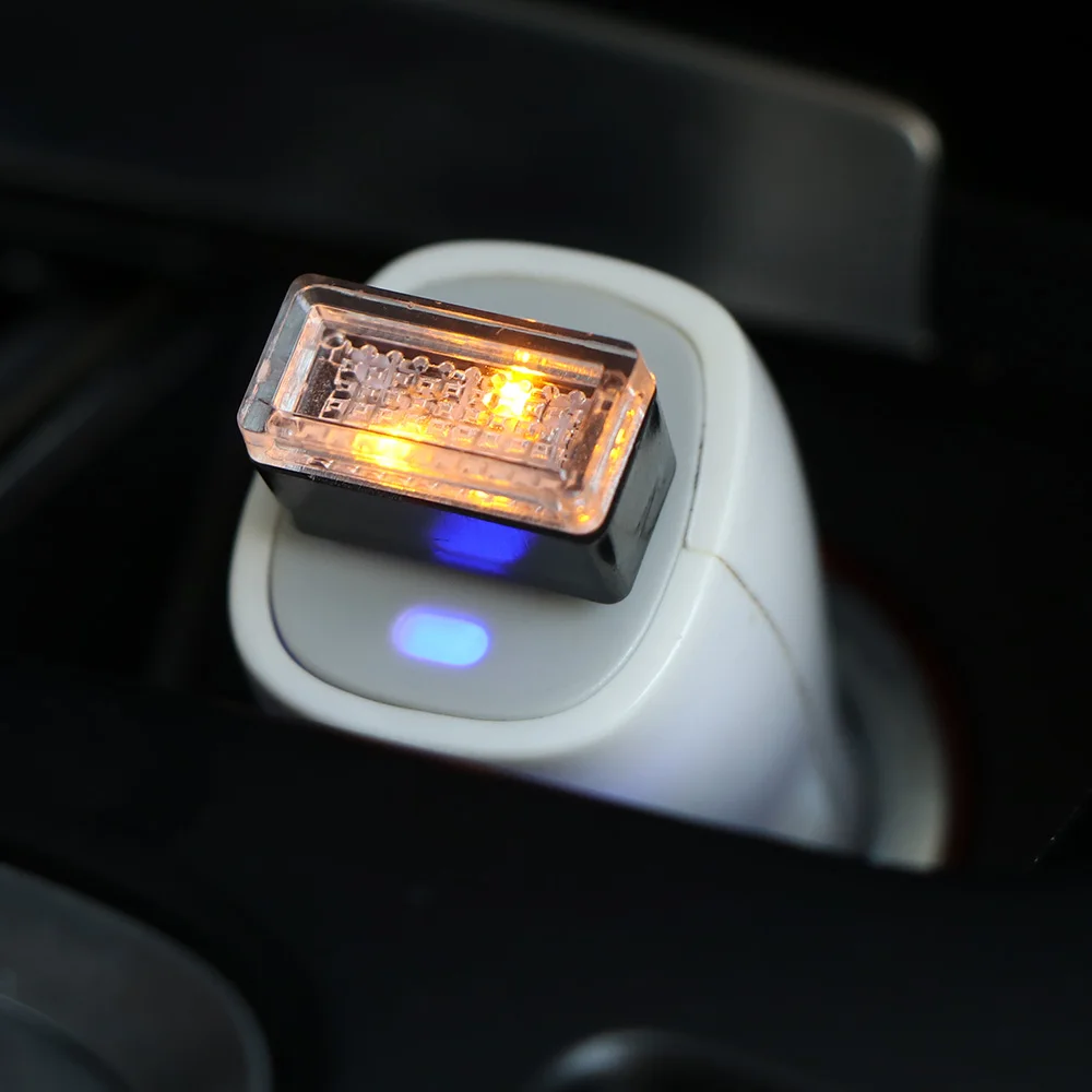 Mini LED Light USB Cigarette Soft Lighter Car Atmosphere Lights