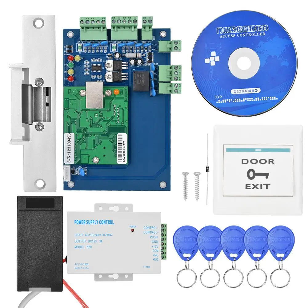 TCP/IP полный карты сети двери управление доступом комплект считыватель карточек доступа доска высокое качество 2019 Новый