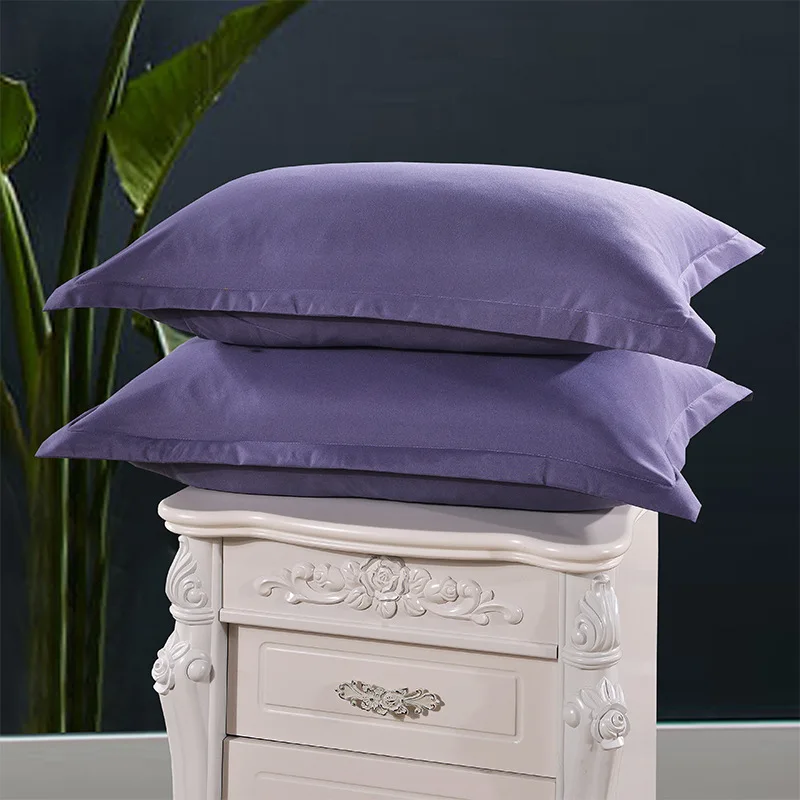1 Piece Violet Color Pillow Case Cover Bedroom Use Pillow Cases Brief
