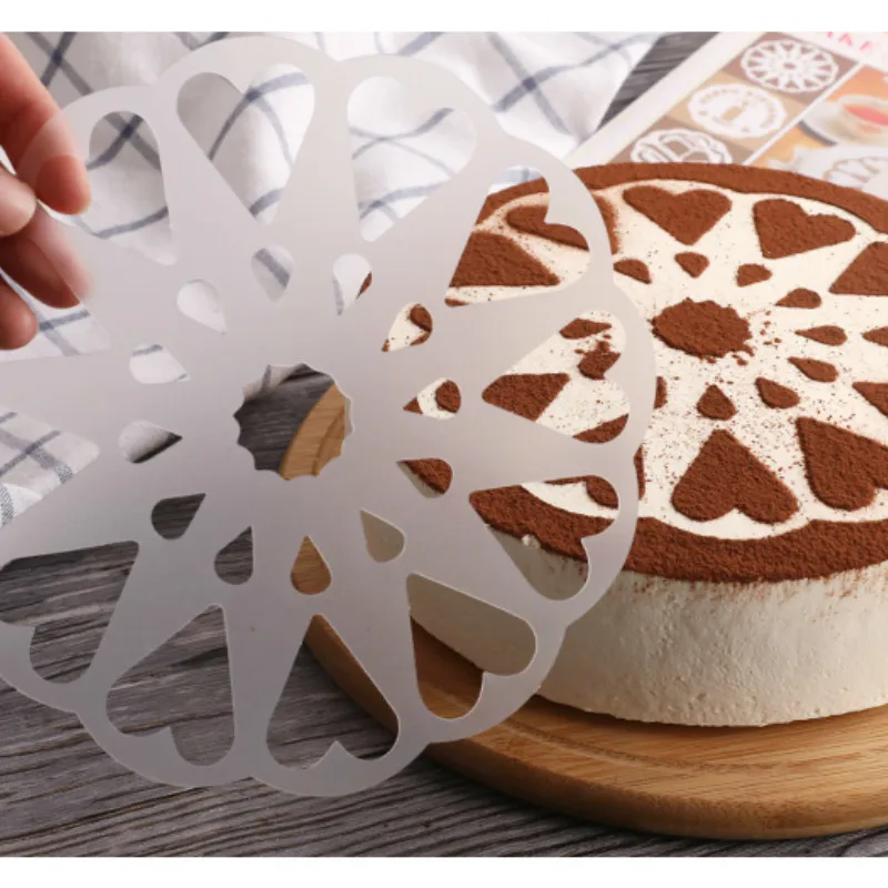

Baking tool cake decorative spray mould printing die sugar powder sieve icing drawing die