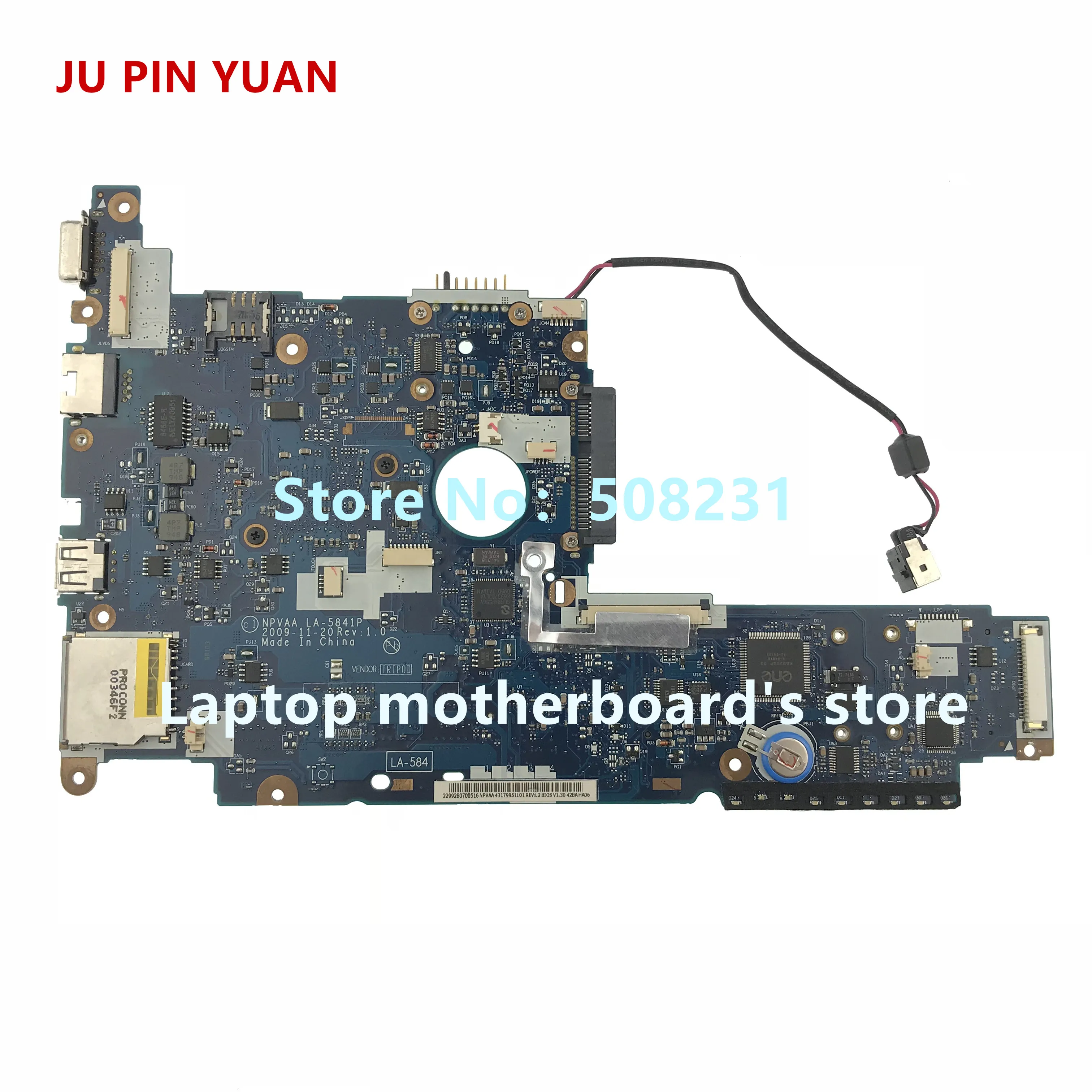 Mainboard para Toshiba Mini Nb300 Computador Portátil Placa-mãe com N450 Todas as Funções Totalmente Testado K000091060 La5841p Placa-mãe para notebook - Imagem 5
